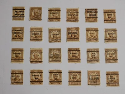 U S Coll'n de (24) usado Diffn't cities PRECAN. DEFIN-11-24-A*-1 1/2 C ENDURECIMIENTO- Foto 1 de 2