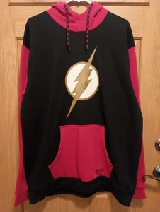 DC The Flash Graphic Hoodie weicher Pullover schwarz & rot Herren XXL - Bild 1 von 2