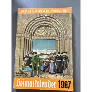 Der Altbairische Volks- und Heimatkalender 1987 – Vintage German Heimatkalender - Foto 1 di 6