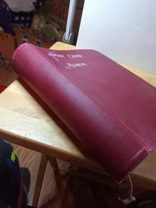 Vintage Postcard Album 11" X 9"  79 Empty Double Sided Pages Good Shape - Picture 1 of 7