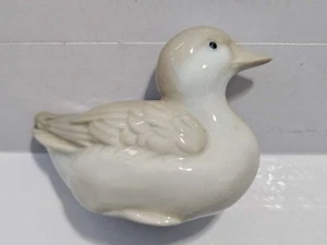 Vintage Homco Duck Figurine,  Small, Tan, Grey, Easter Spring Decor￼ - Picture 1 of 4