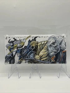 2021 Marvel Premier Sketch Card 3 Panel 1/1 Thanos Sabretooth X-23 Allen Geneta - Picture 1 of 7