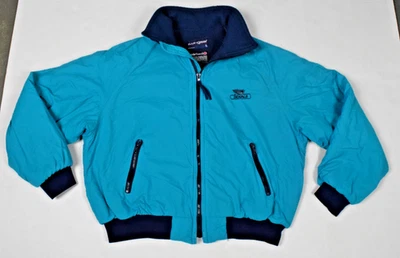 Chaqueta De Colección Swingster Talla L Años 80 Polar Forrada de Vellón Raglán DeKalb Semillas Hecha en EE. UU. Foto 1 de 4