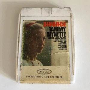 Tammy Wynette D-I-V-O-R-C-E 8-Track Tape Cartridge Vintage Epic Country Album - Picture 1 of 3