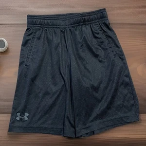 UA Under Armour Youth Boys Athletic Shorts Small Black Good Condition See Pics - Picture 1 of 6
