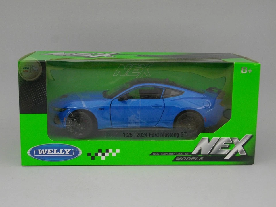 Ford Mustang GT (2024) - Welly 1:24 - WE24123BL - Immagine 1 di 1
