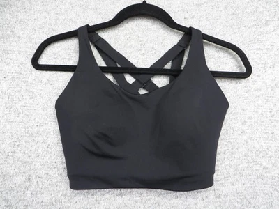 Lululemon Sports Bra Womens 34DD Black High Impact Cross Back Adjustable Straps - Image 1 of 4