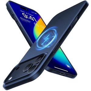 TORRAS Magnetische Slim Fit Hülle für iPhone 17 Pro 6,3" Ultradünn Matt Tiefblau - Bild 1 von 1