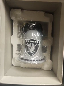 Danbury Mint  2004 Oakland  Raiders Christmas  Bell w/ Dangling Santa New - Picture 1 of 2