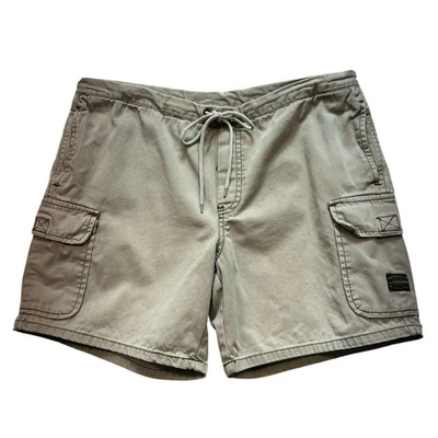 Unionbay Womens Cargo Shorts Small Tan Khaki Outdoors Casual Classic Drawstring - Image 1 of 4