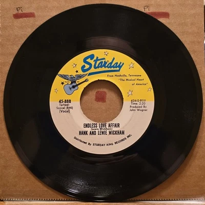 Lewie Wickham - Little Bit Late/Endless Love Affair - Starday VG+ 45 7" Vinyl - Image 1 of 2