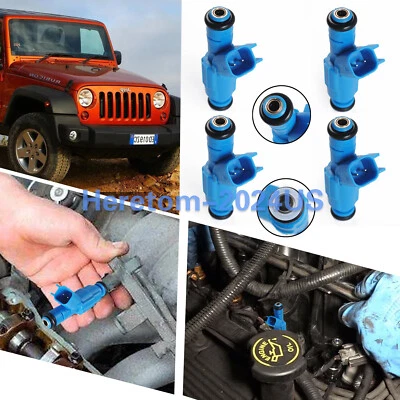 Inyector de combustible Bosch 0280155972 4 piezas para Jeep Liberty 2002-2003 3,7 L vendedor de EE. UU.  Foto 1 de 4