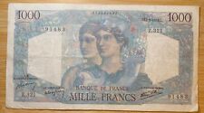 BILLET DE 1000 FRANCS  MINERVE HERCULE DU 12-9-1946 (BILL 166) FRANCE