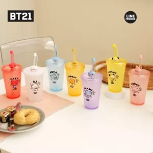Solomon BT21 Minini Becher mit Strohhalm 650ml Silikon SHOOKY usw. JAPAN NEU - Bild 1 von 63
