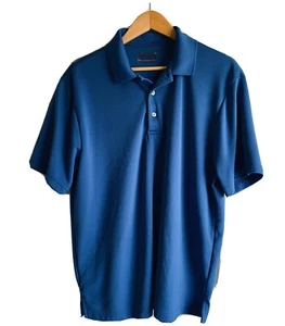 Men's Blue Golf Shirt - Large - Picture 1 of 3