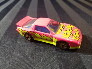 Matchbox 1985 Pontiac Firebird Racer Pink/Yellow Diecast Loose No Packaging - Picture 1 of 5