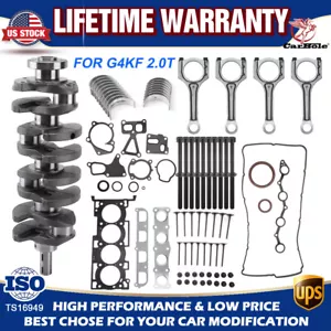 G4KF 2.0L Turbo Engine Overhaul Rebuild Kit - Crankshaft / Rods For Hyundai KIA - Picture 1 of 31