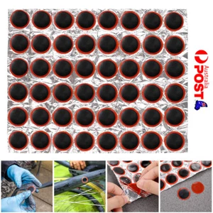 48x Bike Tire Bicycle Tyre Tube Repair Piece Kit Rubber Puncture Patches Weldtit - Picture 1 of 11