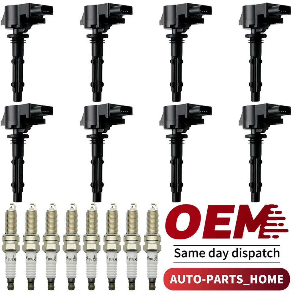 8X OEM Ignition Coil + 8X Spark Plugs for Mercedes-Benz E550 G550 S550 V8 UF535 - Image 1 of 4
