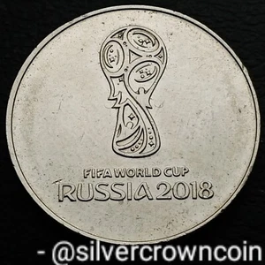 Russia Federation 25 Roubles 2018. 25$ coin. FIFA World Cup. Football. Soccer.  - Picture 1 of 7
