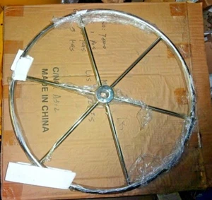 "Volante de velero 24"" acero inoxidable 1"" eje recto 7500" - Imagen 1 de 2