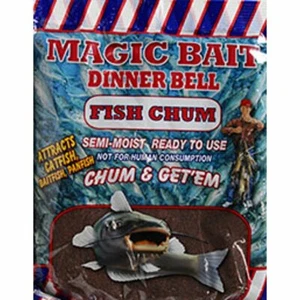 Magic Bait Dinner Bell Chum Semi-Moist Chum 2Lb~Attracts Catfish~FREE Shipping - Picture 1 of 4