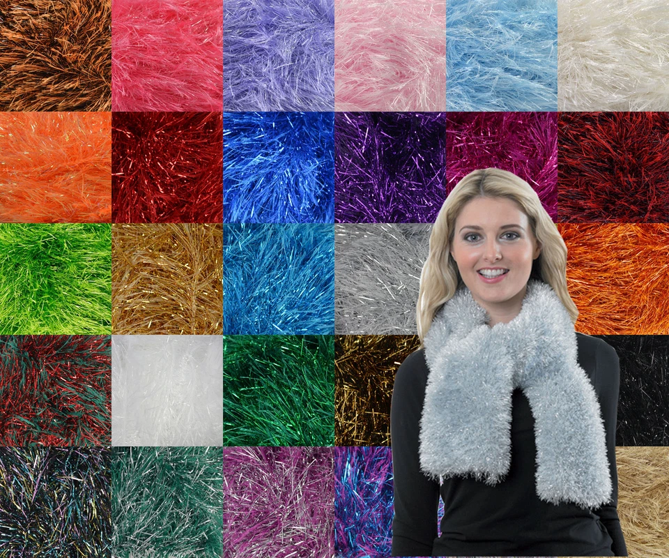 King Cole Tinsel Chunky Glitter Metallic Knitting Yarn - Image 1 of 1