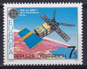Austria 1991 Yvert #1855 Astrofilatelia Europa CEPT montada sin montar o nunca montada en muy buen estado - Imagen 1 de 1