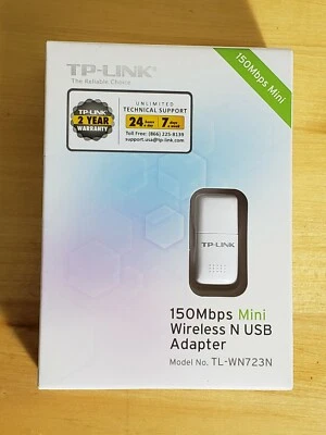 TP-LINK TL-WN723N 150Mbps Mini-Wireless N USB adapter NEW IN BOX White - Image 1 of 4