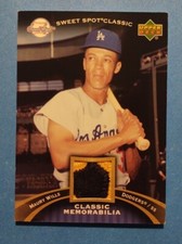 2007 Sweet Spot Maury Wills patch parallel card #41/55 Dodgers