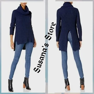 NWT BCBG MAXAZRIA SIZE L JULES KNIT TURTLENECK SPLIT-BACK SWEATER MSRP $198.00 - Picture 1 of 5