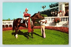 Postcard Horse Racing Churchill Downs Kentucky Derby Winner 1970s Unposted - Picture 1 of 2