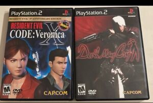 Resident Evil Code Veronica X PS2 CIB w/ Demo & Devil May Cry Lot