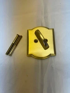 SCHLAGE Camelot F60 Handleset Bright Brass Replacement Part Thumbturn w/ screws - Picture 1 of 2