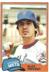 Alex Trevino New York Mets #23 - Topps casi nuevo-como nuevo 1981 - Imagen 1 de 2