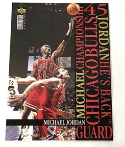 Camiseta deportiva 1995 Upper Deck Collector's Choice He's Back Michael Jordan #M1 #45 - Imagen 1 de 2