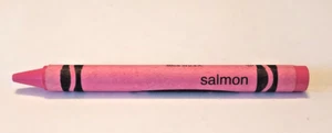 LACHS CRAYOLA BUNTSTIFT UNBENUTZT Binney & Smith New York selten 1990 Vintage - Bild 1 von 5