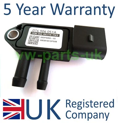 DPF Diesel Particulate Filter Pressure Sensor 076906051A VW Audi Skoda SEAT - Image 1 of 4