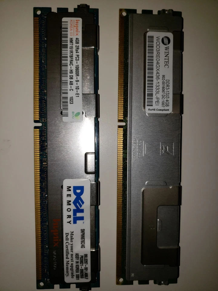 8GB 4GB (2x4GB) DDR3 1333MHz ECC Server Memory 8 GB 4 GB Computer Memory RAM - Image 1 of 1