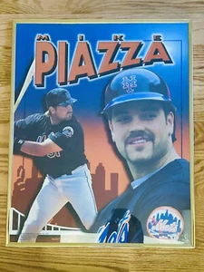 Poster Mike Piazza New York Mets incorniciato 16x20 - Shea Stadium MLB Baseball Art - Foto 1 di 6