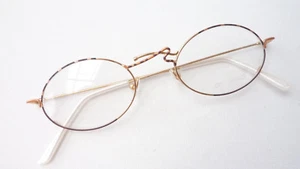 Brille Gestell Brillengestell Brillenrahmen oval verziert dezent Damen Grösse M - Picture 1 of 4
