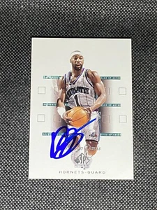 Baron Davis Charlotte Hornets 2001-02 SP Authentic UD Auto Rookie Card #7 ~ COA - Picture 1 of 3