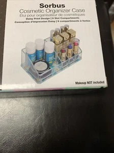 Sorbus Beauty Acrylic Cosmetic Makeup Organizer New in box FitFabFun - Picture 1 of 5