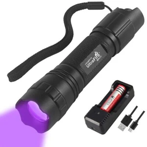 Linterna UV 395-405nm Ultravioleta Zoom Atenuación Continua Mini Linterna LED, - Imagen 1 de 13