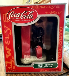 Coca-Cola Town Square Collection -Businessmen  Shopper At Coke Vending Machine - Picture 1 of 7