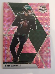 2020 Panini Mosaic Football Sam Darnold #156 Pink Camo Prizm New York Jets - Bild 1 von 2