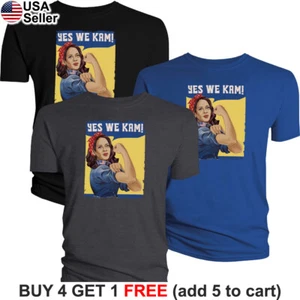 Camiseta Yes We Kam Kamala Harris Campaña Voto Presidente Político 2024 BKH05 - Imagen 1 de 20