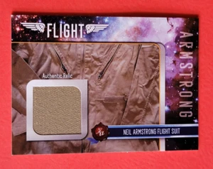 NEIL ARMSTRONG WORN FLIGHT SUIT RELIC CARD 1/499 1st MAN ON MOON HISTORIC FLIGHT - Picture 1 of 2