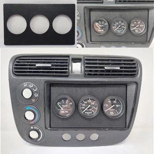 Radio Gauge Pod 2001-2005 Honda Civic center console bezel panel gauges 02 03 04 - Picture 1 of 10