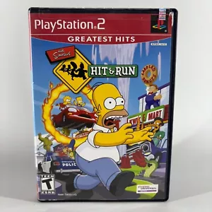 The Simpsons Hit & Run (Sony PS2, Greatest Hits, 2004) Complete CIB & Tested - Picture 1 of 7